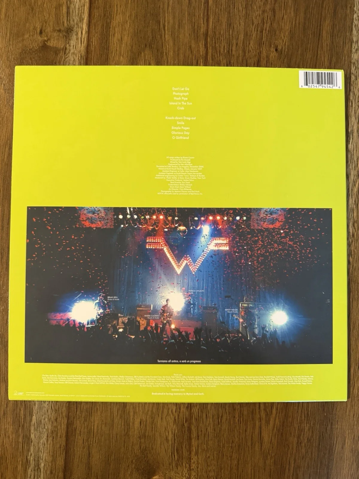 Rivers Cuomo ‘Weezer’ Band Signed Vinyl Album ‘Green Album’ Autograph, изображение 2