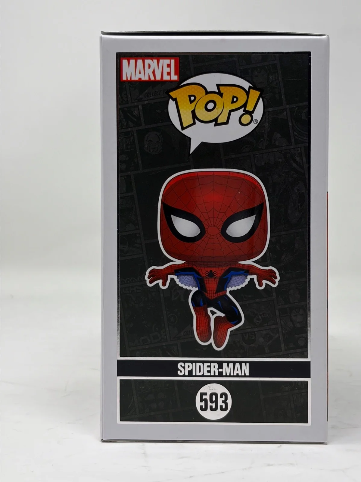 Tobey Maguire — Tobey Maguire Signed Autograph Spider-Man Funko Pop #593 Marvel 80 Years JSA COA, image 4