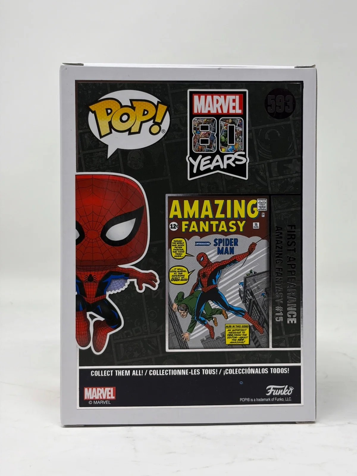 Tobey Maguire — Tobey Maguire Signed Autograph Spider-Man Funko Pop #593 Marvel 80 Years JSA COA, image 5
