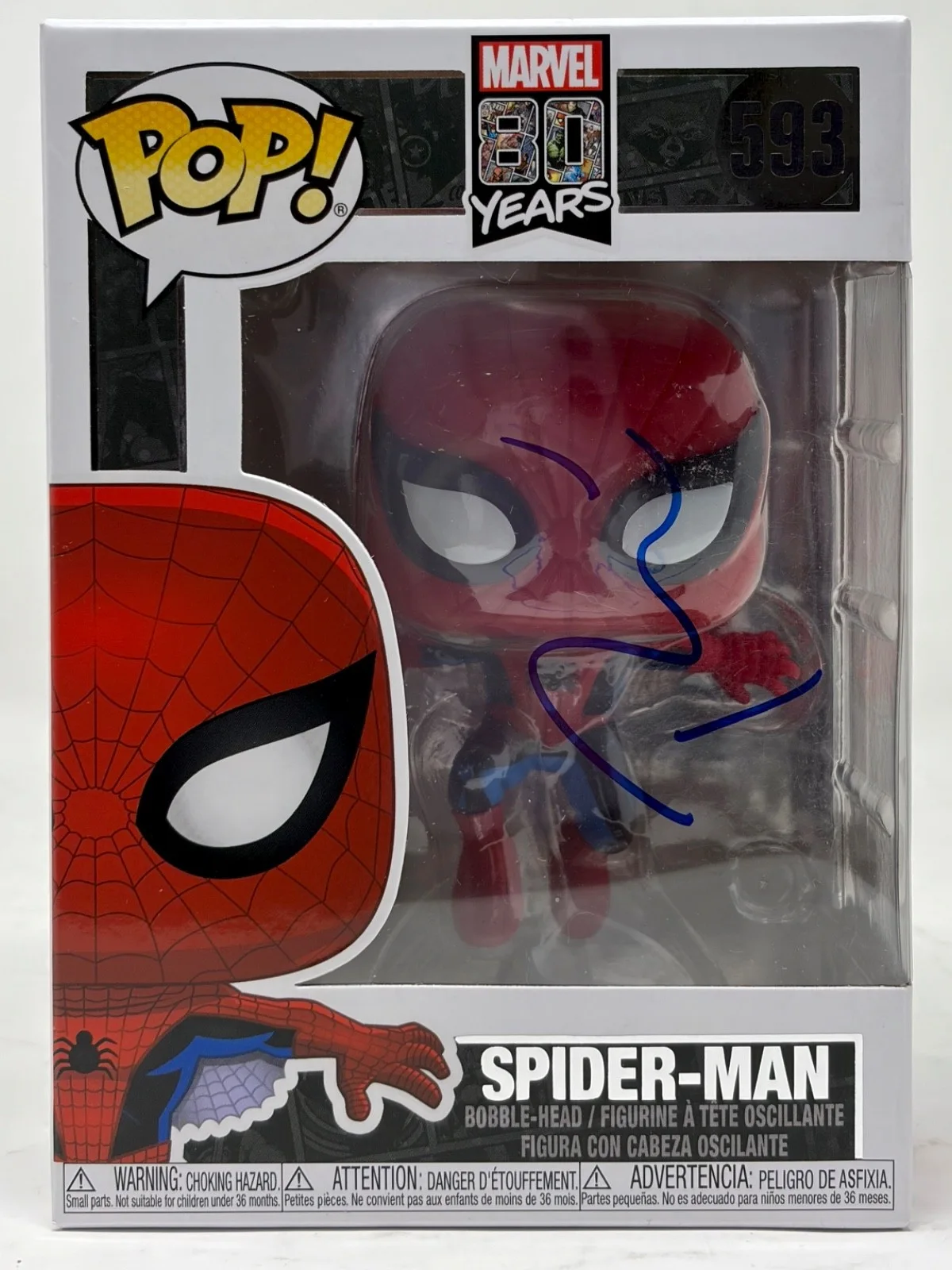 Tobey Maguire — Tobey Maguire Spider-Man Signed Autograph Funko Pop #593 Marvel No Way Home JSA, изображение 2