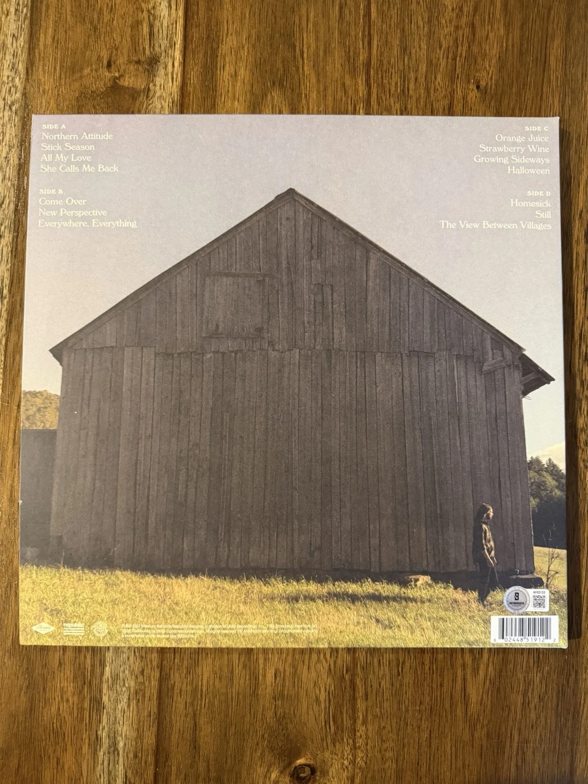 ‘Noah Kahan’ Signed Autograph Vinyl Album ‘Stick Season’ Beckett LOA, image 2