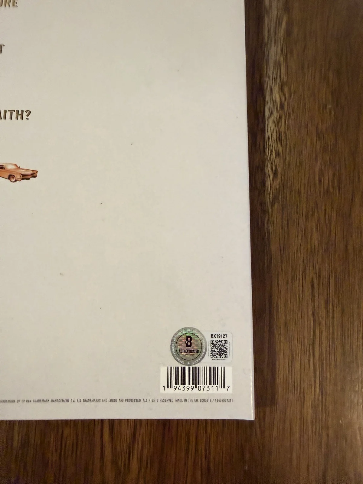 Jack Antonoff ‘Bleachers’ Signed Vinyl Album ‘Take The Sadness Out’ Beckett, изображение 3
