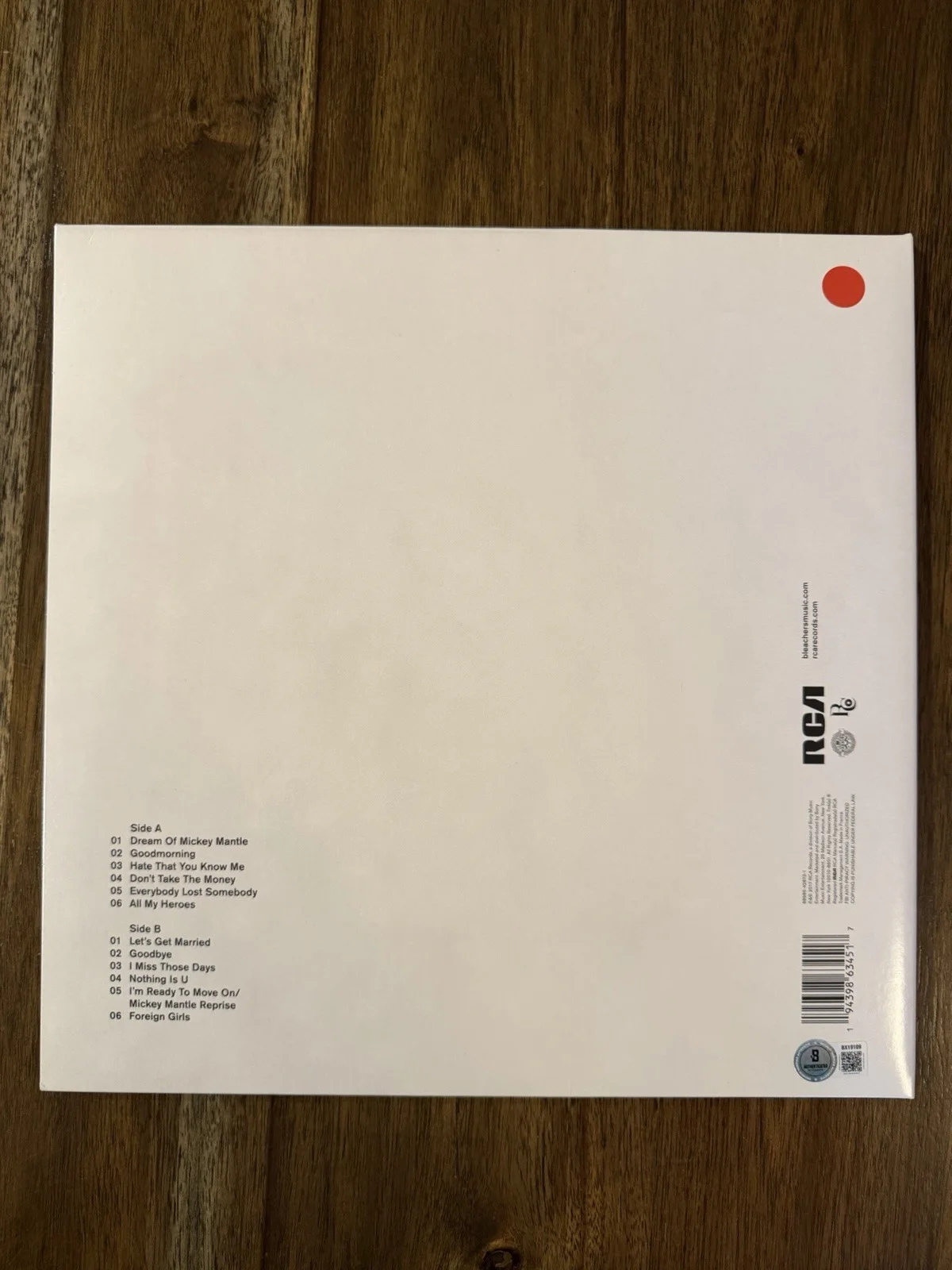 Jack Antonoff ‘Bleachers’ Signed Vinyl Album ‘Gone Now’ Beckett, изображение 2