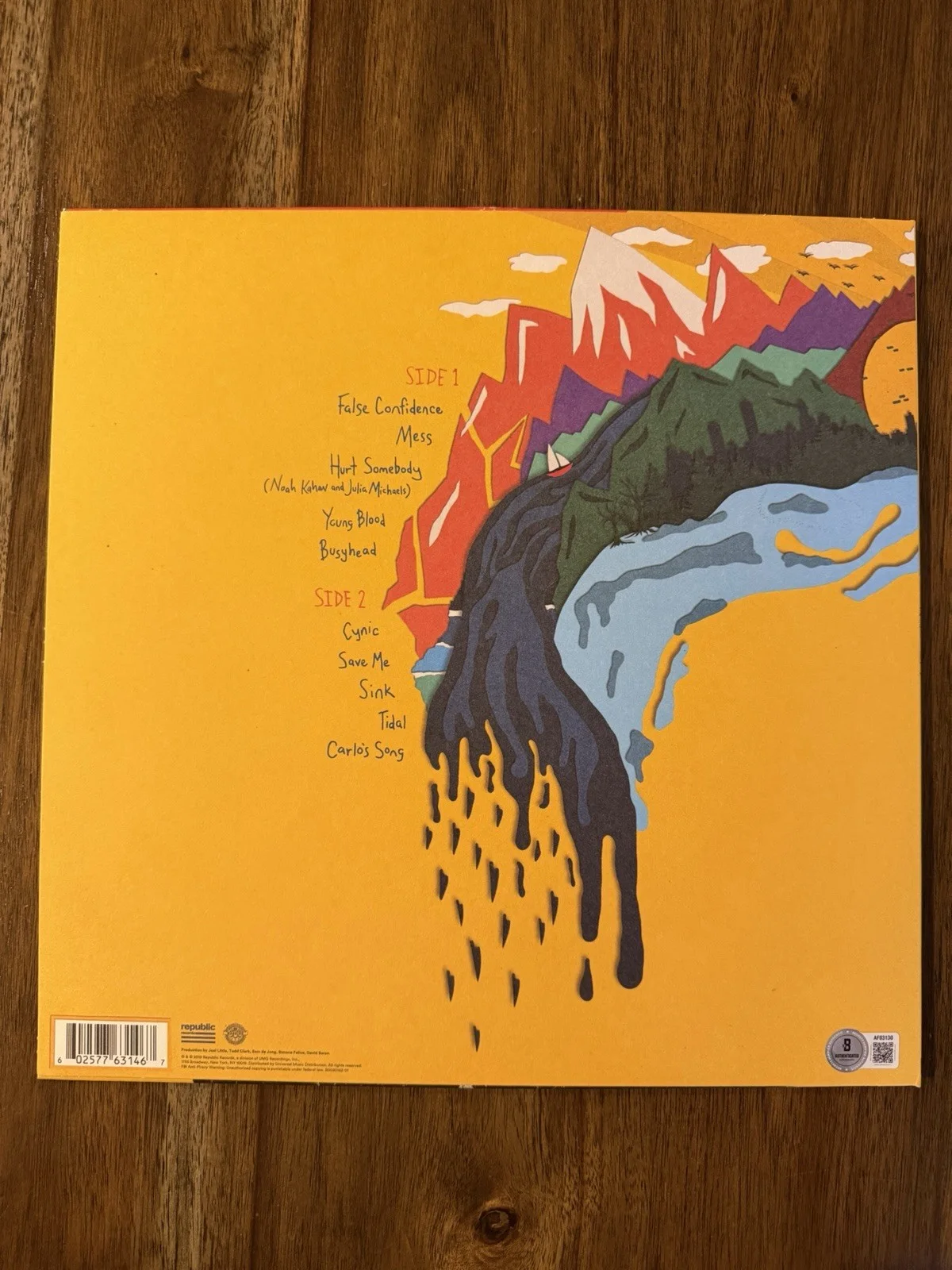 ‘Noah Kahan’ Signed Autograph Vinyl Album ‘Busyhead’ Beckett LOA, image 2