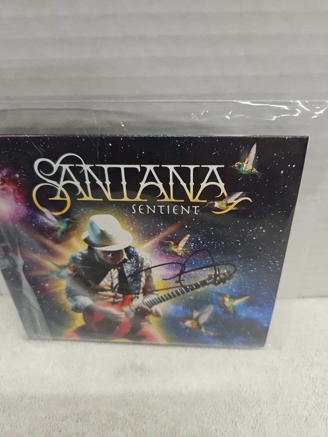 Carlos Santana Signed Paper Sleeve Sentient CD, image 5