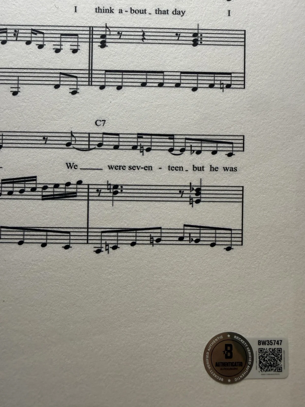 Justin Hurwitz — Justin Hurwitz Signed 8.5x11 LA LA Land Another Day Of Sun Music Sheet Beckett, изображение 3