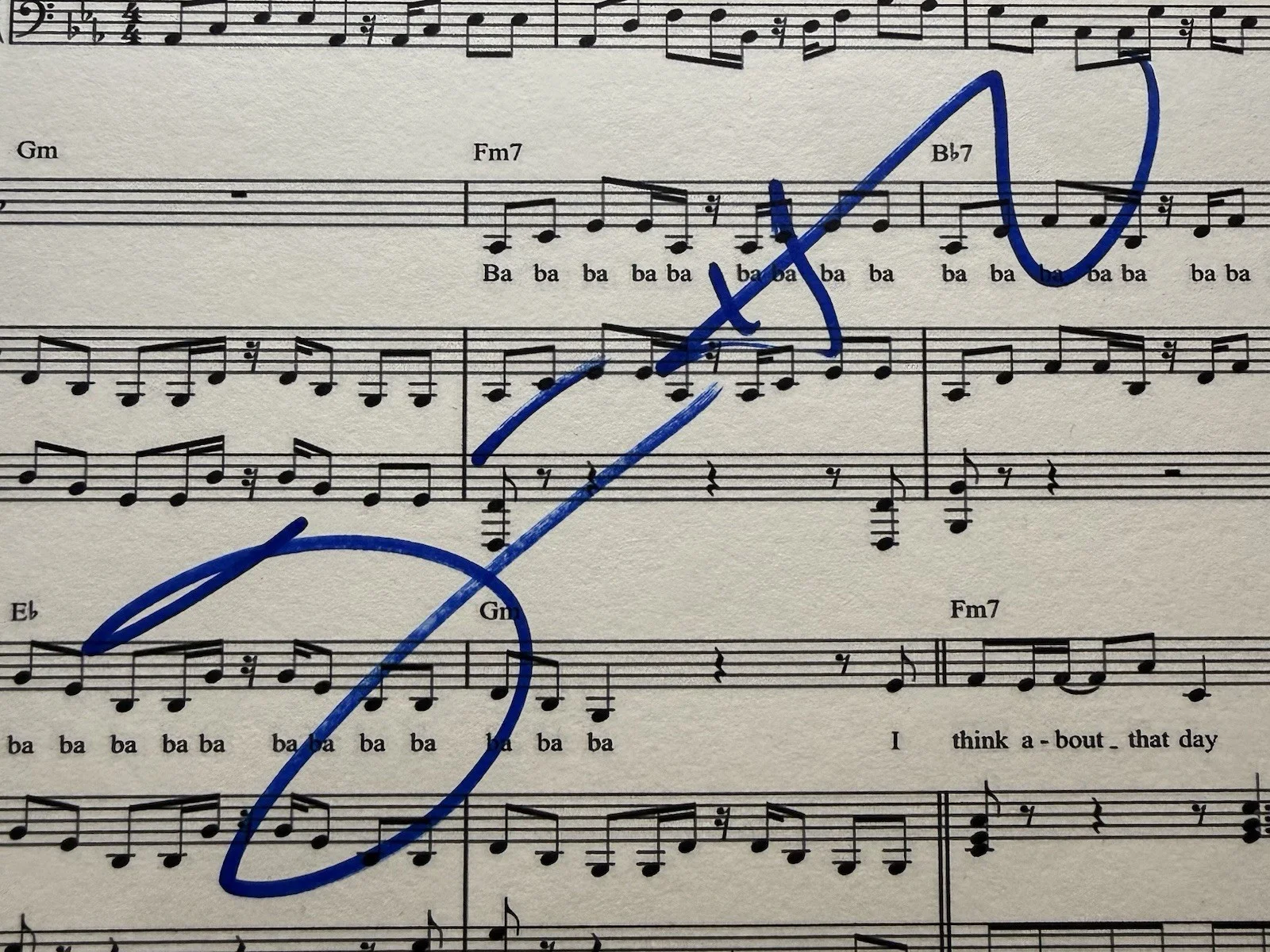 Justin Hurwitz — Justin Hurwitz Signed 8.5x11 LA LA Land Another Day Of Sun Music Sheet Beckett, изображение 2