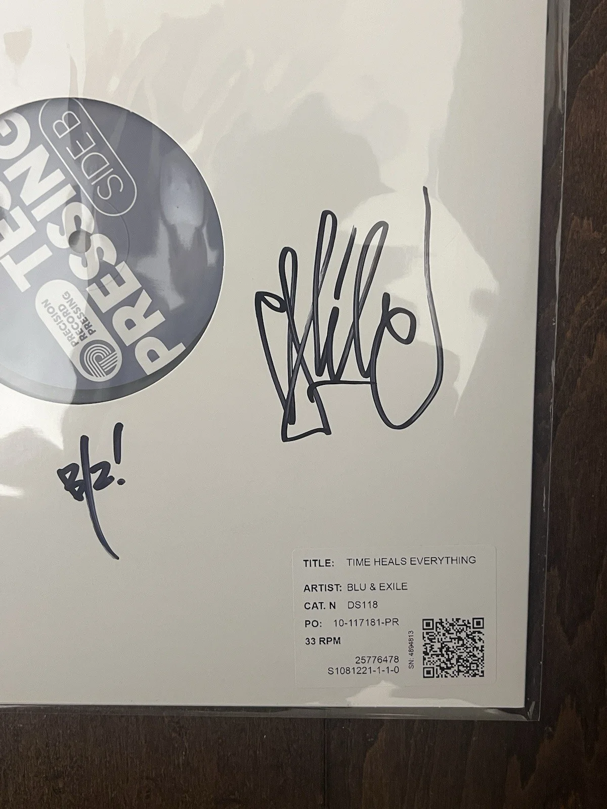 Blu & Exile Time Heals Everything Signed Test Presses LP Limited /20 New IN HAND, image 2