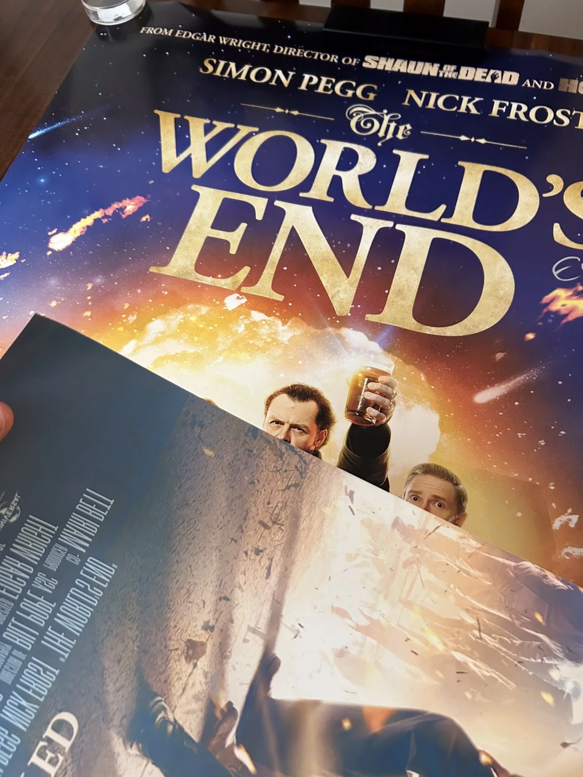 Edgar Wright — THE WORLD’S END Poster SIGNED by EDGAR WRIGHT, 27x40 Original 1-Sheet Theatrical, изображение 5