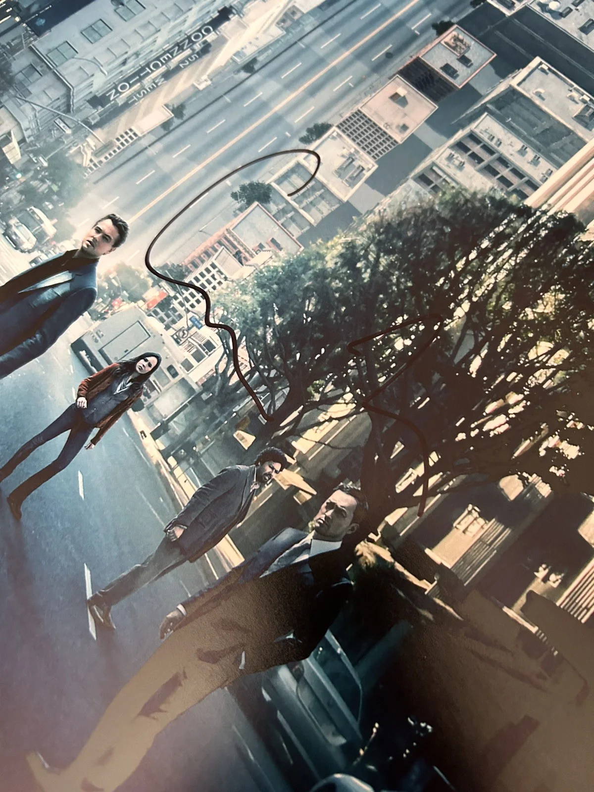 Christopher Nolan — INCEPTION Poster SIGNED by CHRISTOPHER NOLAN, High Quality Print 16x24, 2010, изображение 4