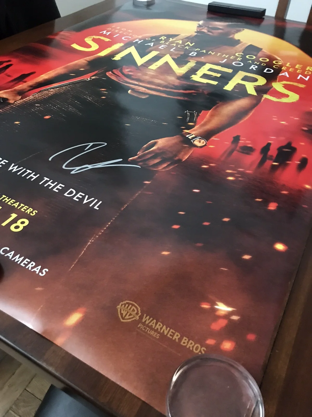 Ryan Coogler — SINNERS Poster SIGNED by RYAN COOGLER, 27x40 Original 1-Sheet Theatrical D/S, изображение 3