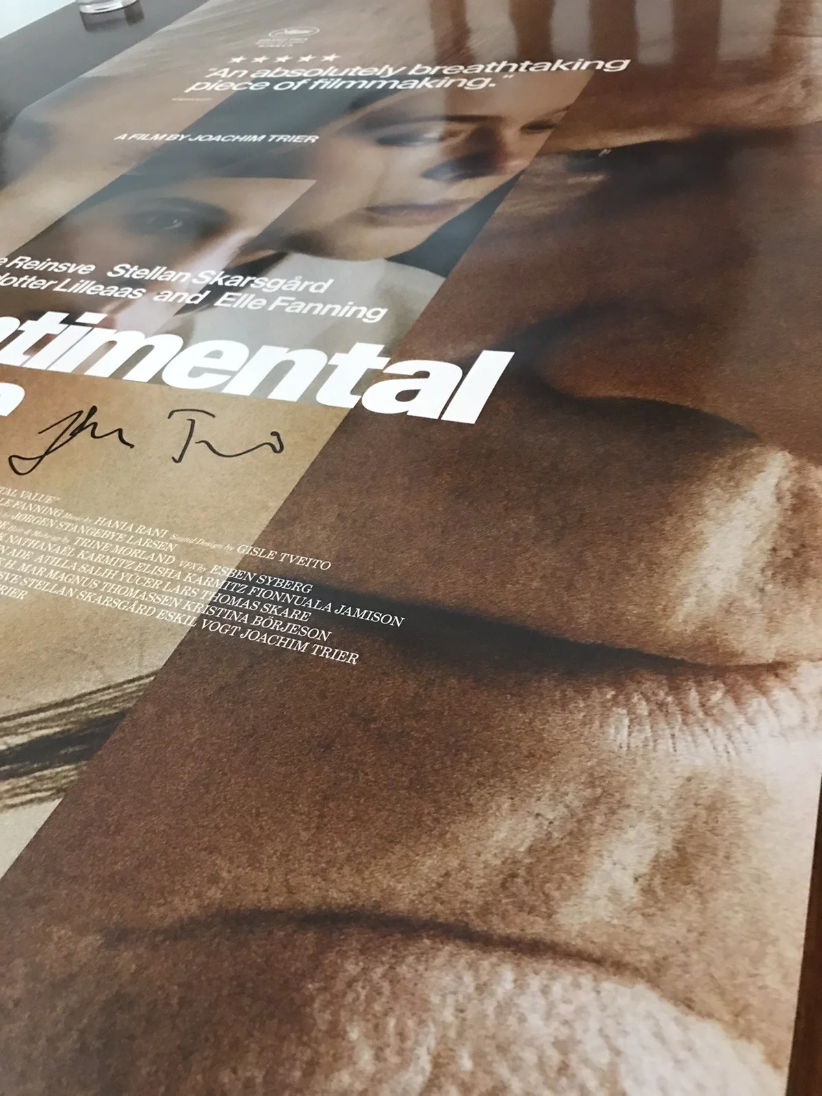 Joachim Trier — SENTIMENTAL VALUE Poster SIGNED by JOACHIM TRIER, 27x39 Original 1-Sheet, image 3