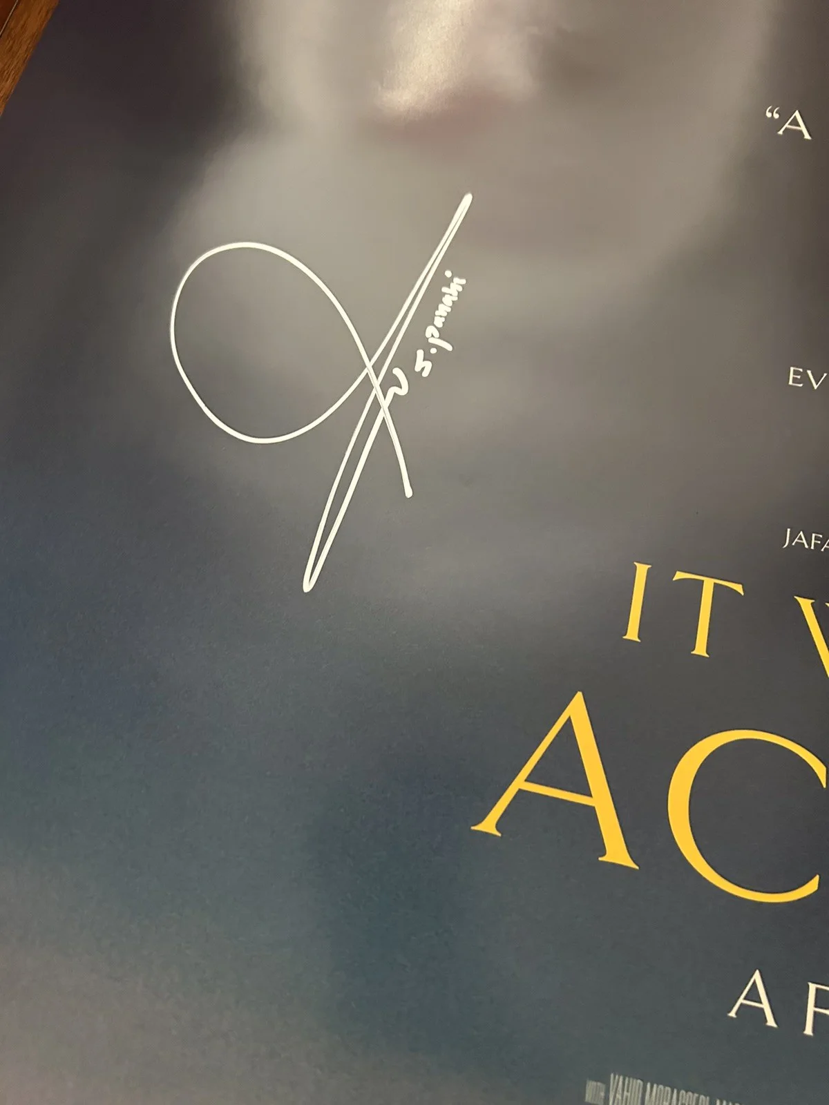 Jafar Panahi — IT WAS JUST AN ACCIDENT Poster SIGNED by JAFAR PANAHI, 27x40 Original 1-Sheet, изображение 3
