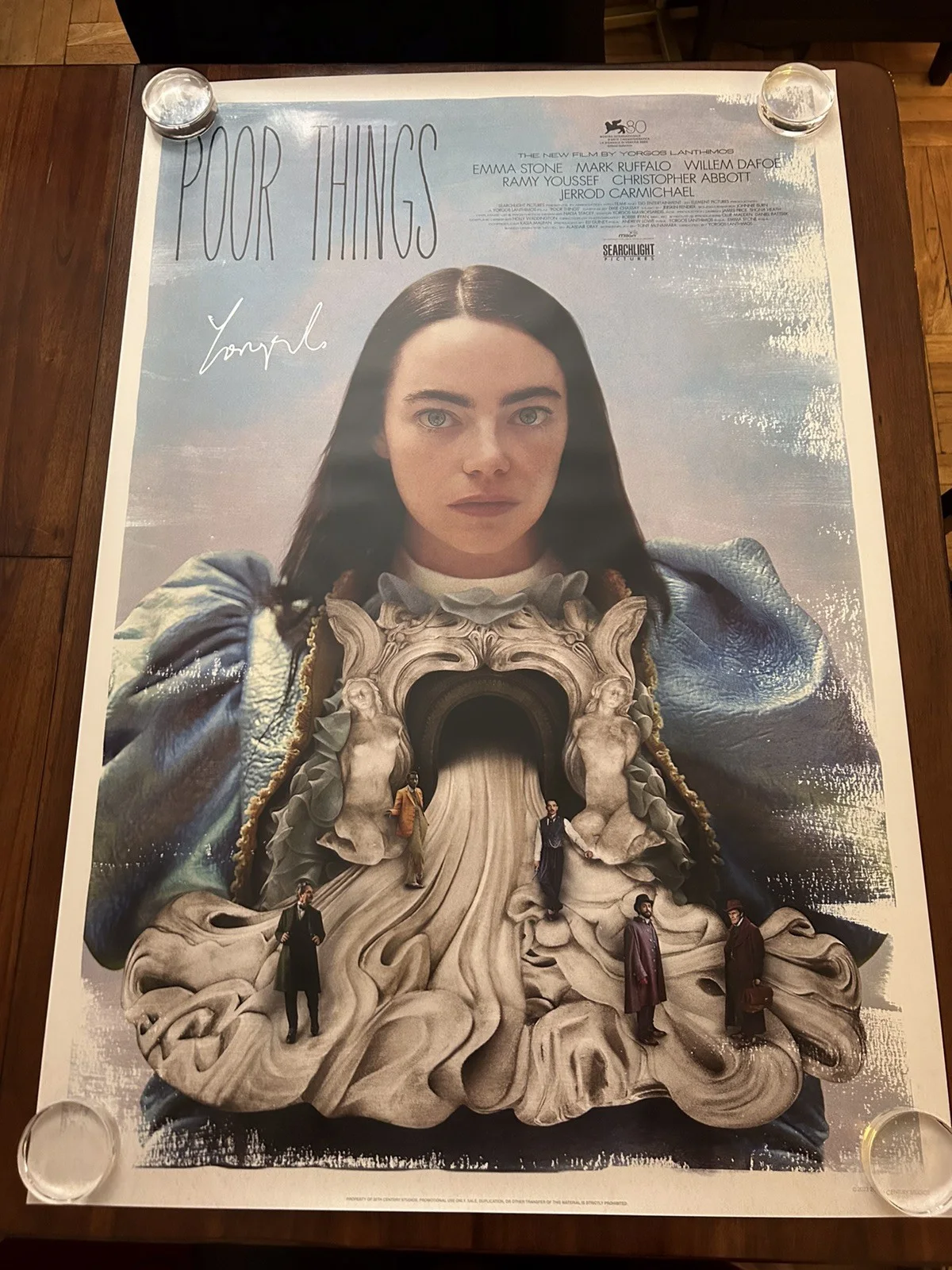 Yorgos Lanthimos — POOR THINGS Poster SIGNED by YORGOS LANTHIMOS, 27x40 Original 1-Sheet Theatrical
