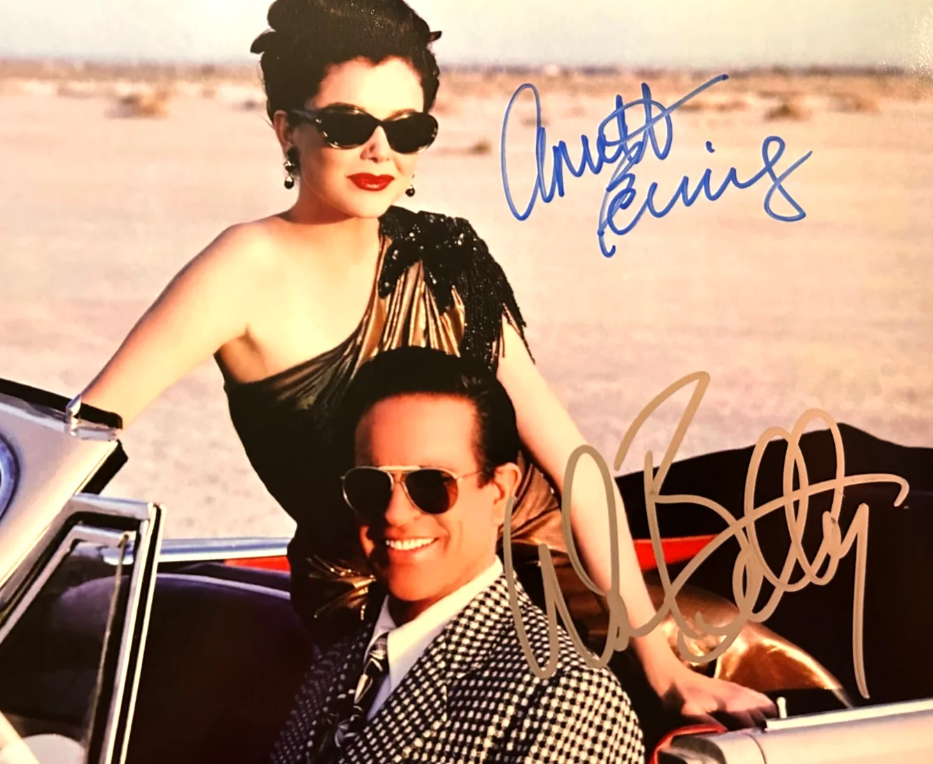 Warren Beatty, Annette Bening — BUGSY: Warren Beatty Annette Bening Signed 8x10" Authentic Orig. Autograph w/COA, image 3