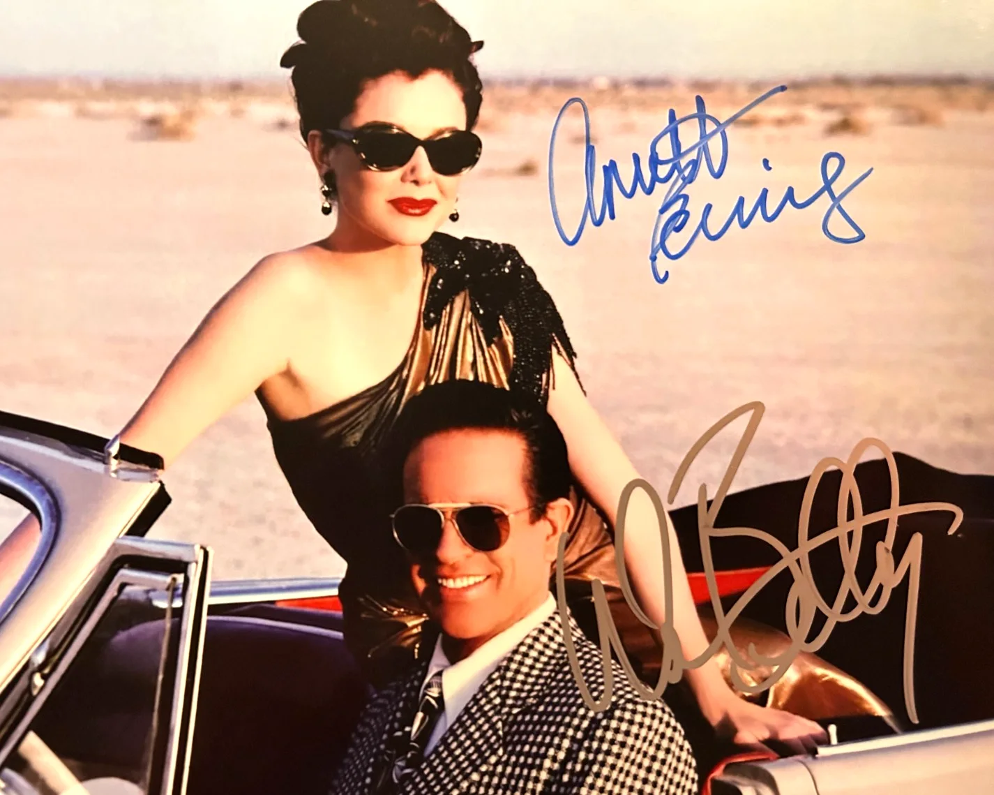 Warren Beatty, Annette Bening — BUGSY: Warren Beatty Annette Bening Signed 8x10" Authentic Orig. Autograph w/COA, image 5