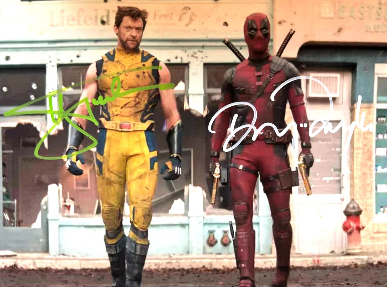 Ryan Reynolds, Hugh Jackman — DEADPOOL: Signed REYNOLDS & JACKMAN 8x10" Authentic Original Autographs w/COA, image 3