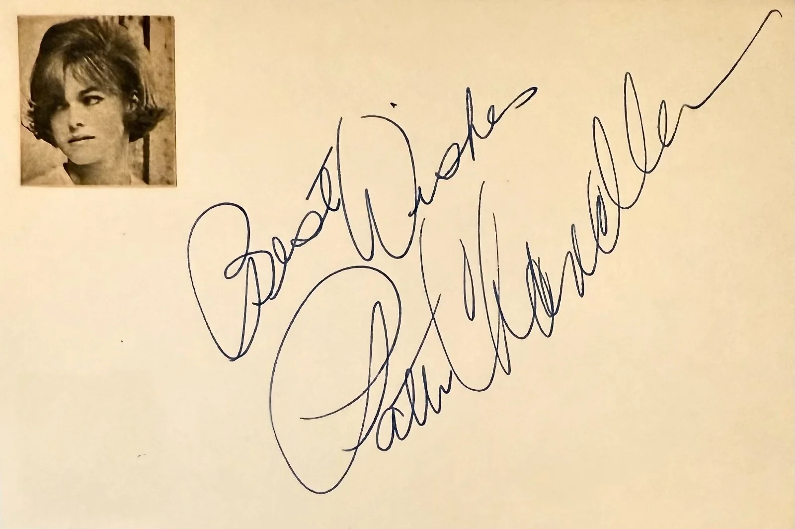 Patti Chandler — PATTI CHANDLER Signed Autographed 4"x 6" INDEX CARD How to Stuff a Wild Bikini, изображение 3
