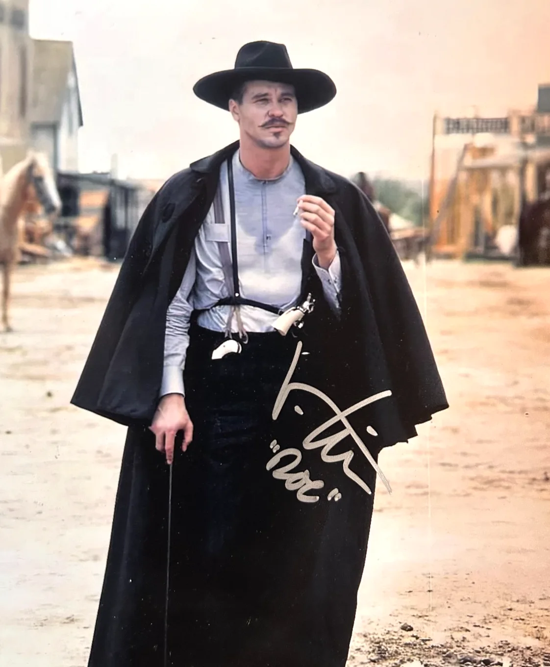 Val Kilmer — VAL KILMER Signed Original TOMBSTONE 8x10" Authentic Autograph GENUINE w/COA