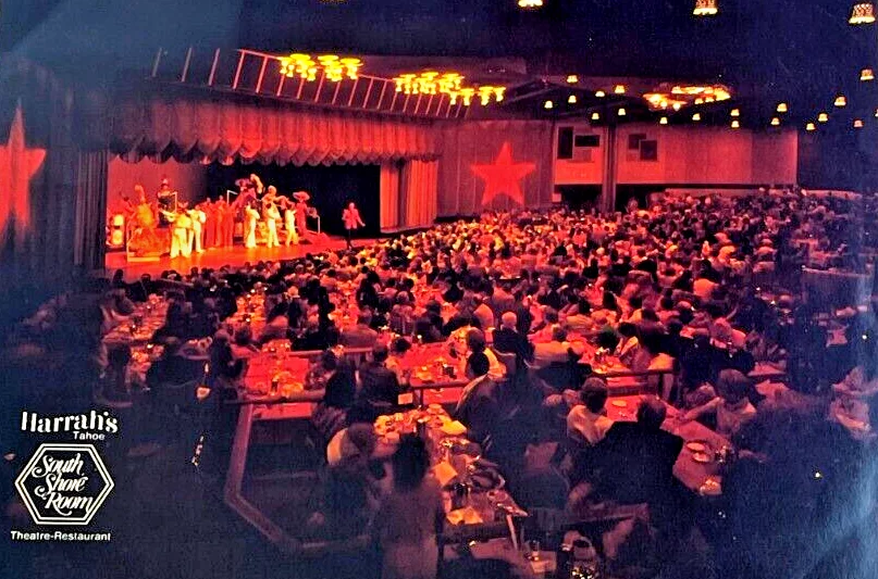Harrah's, Lake Tahoe South Shore Mac Davis Theatre Room 1977 ephemera jx, изображение 3