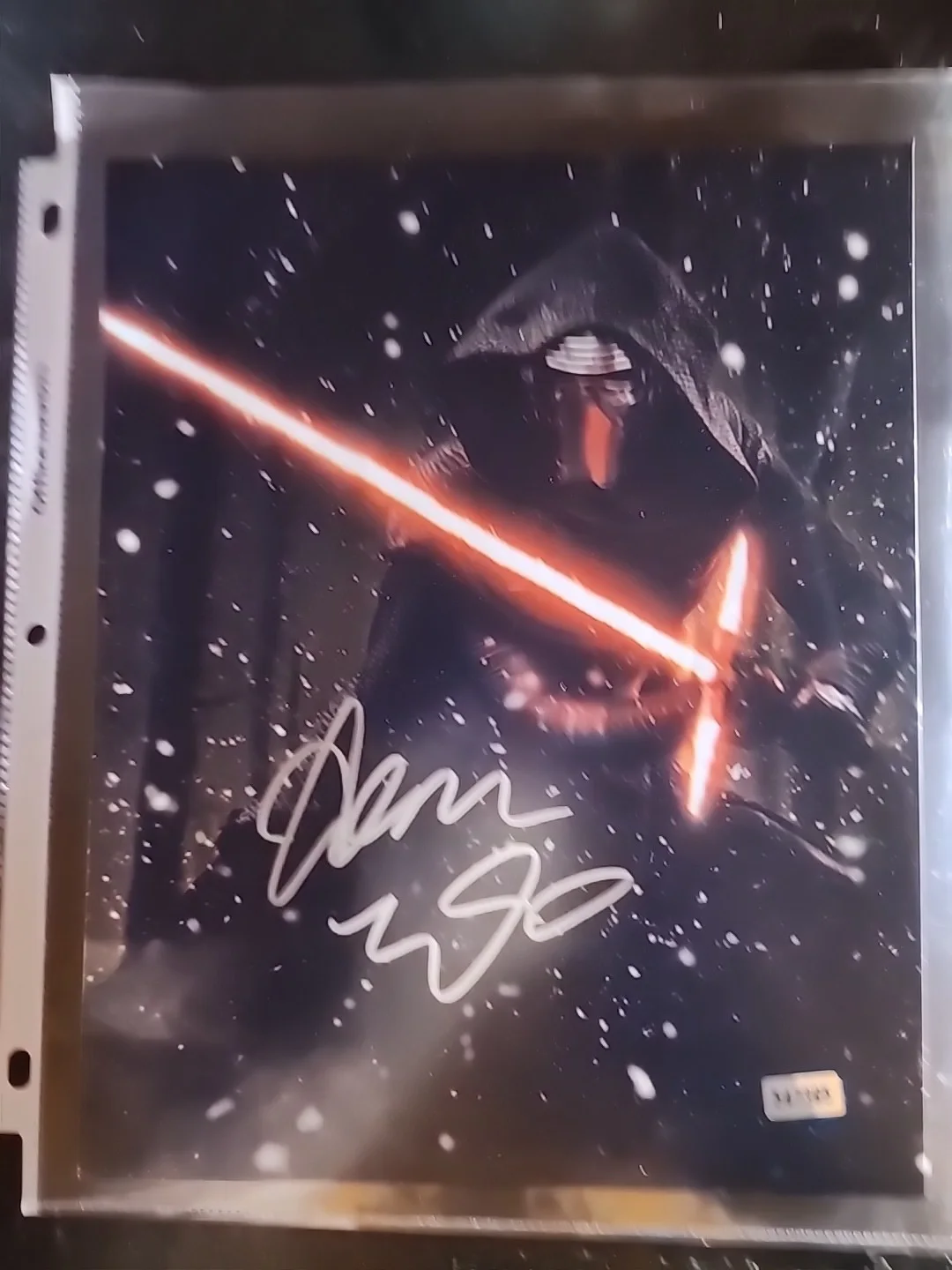 Adam Driver — Adam Driver Autographed Star Wars Kylo Ren First Order Commander 8x10 Photo