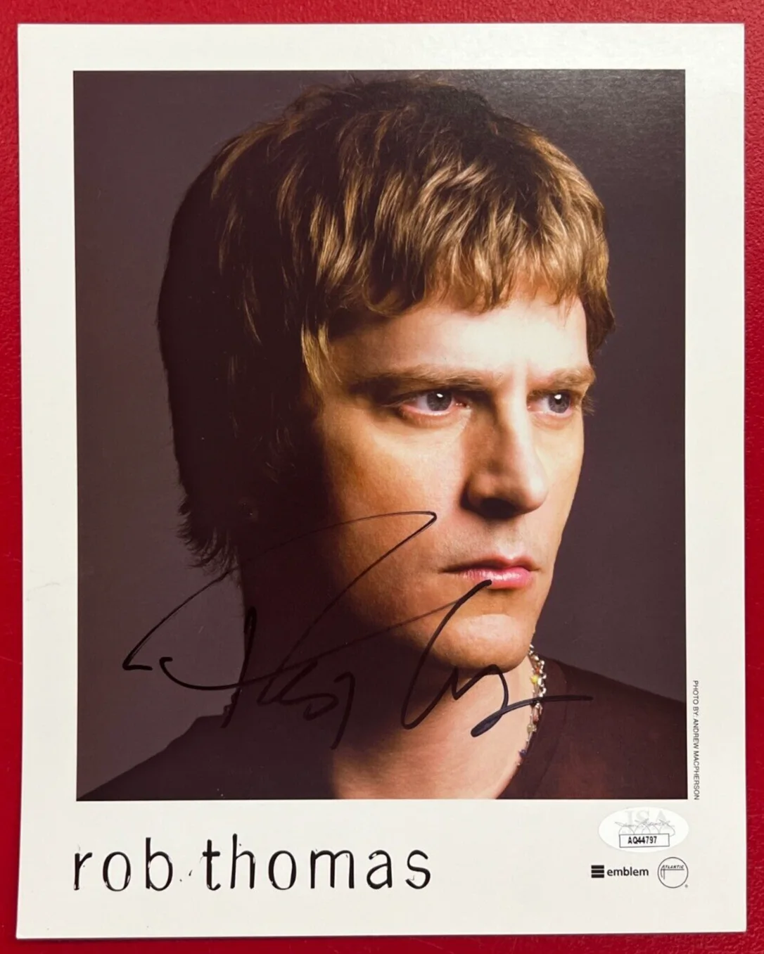 Rob Thomas — Rob Thomas Signed 8x10 Photograph JSA Cert w/COA "Matchbox Twenty" Singer WOW!, image 2