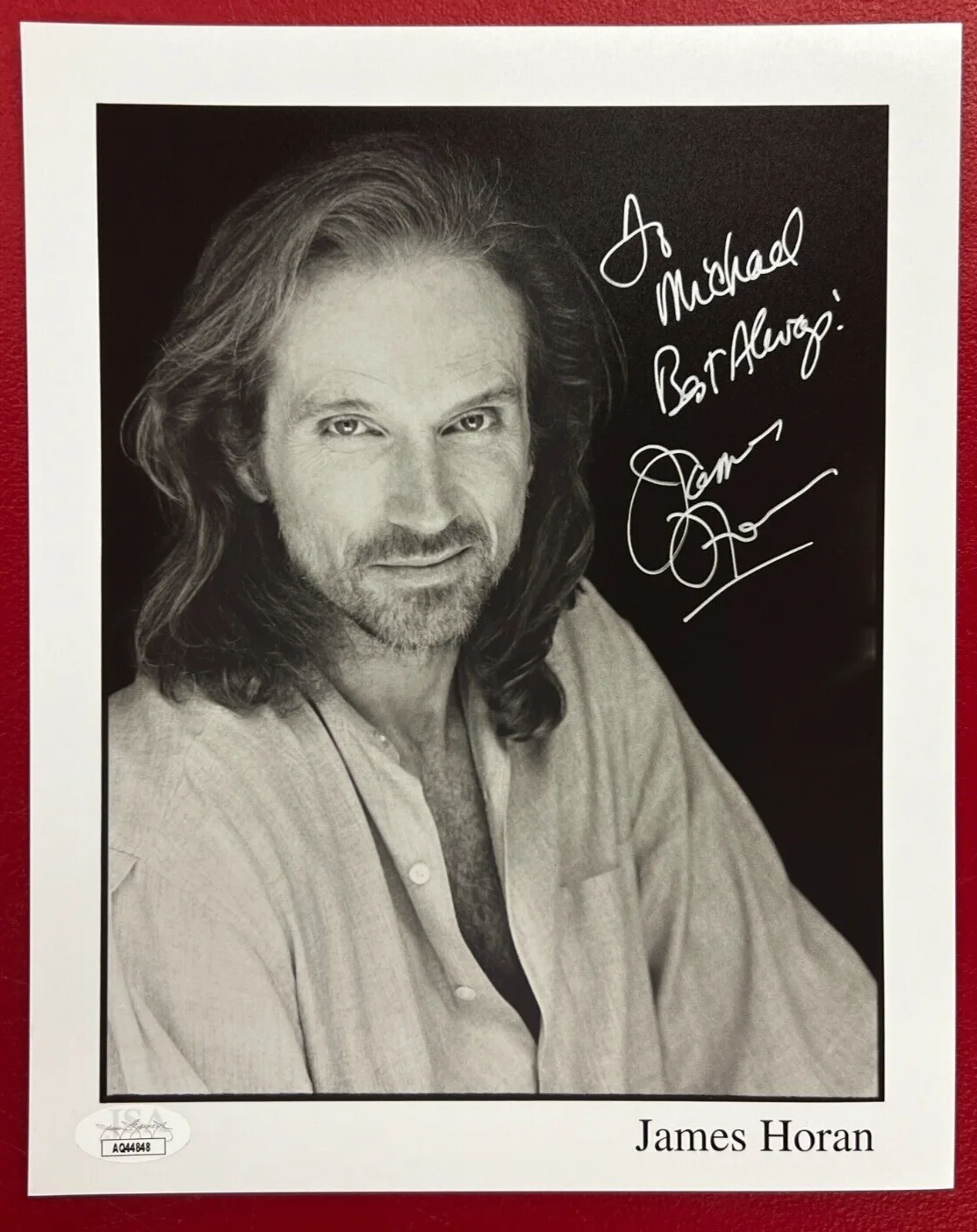 James Horan — James Horan Signed B&W Photo JSA (Personalized) AUTO TV Actor "Star Trek" NICE!, изображение 2