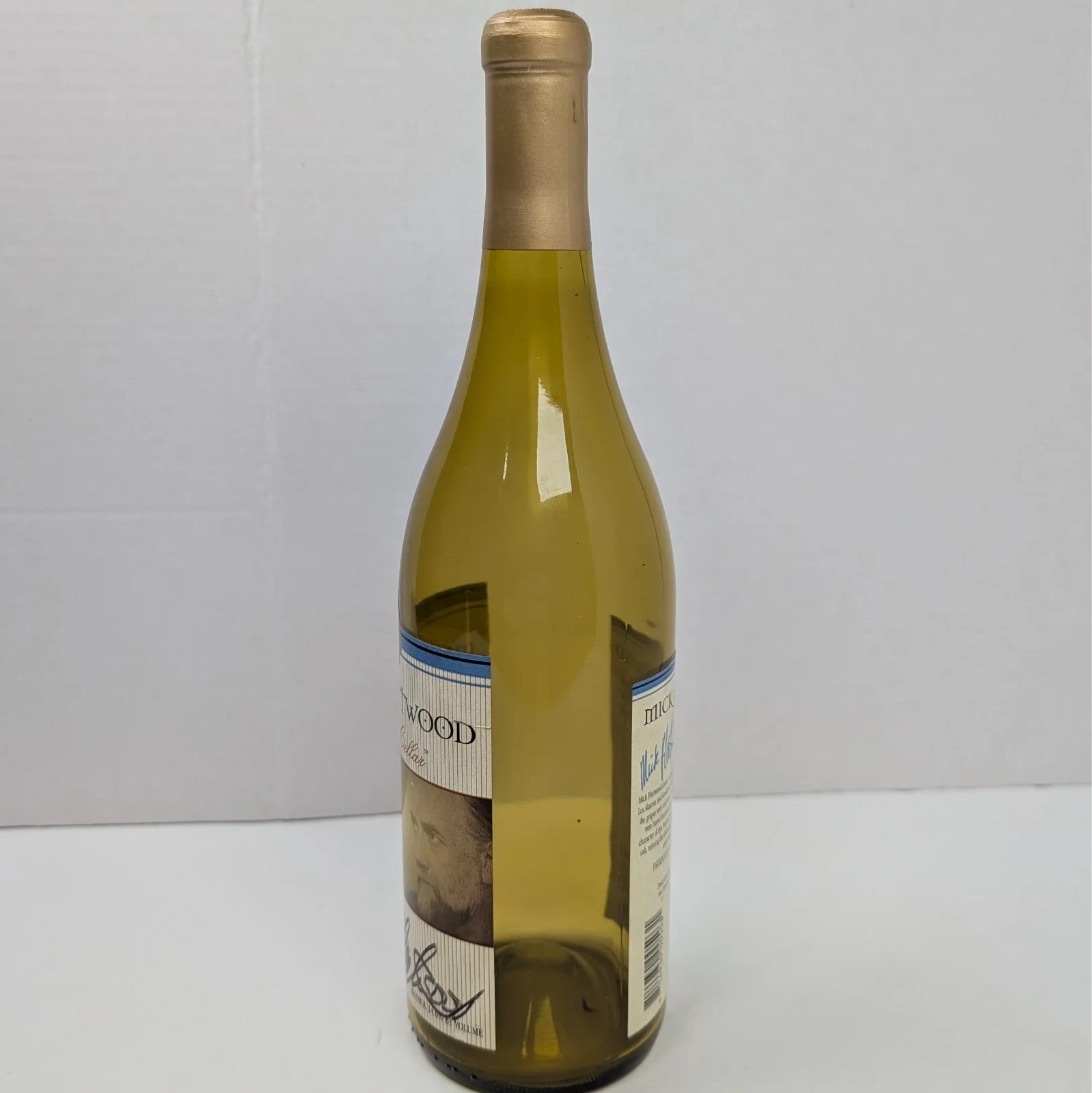 Mick Fleetwood Autographed 2005 Santa Barbara Chardonnay Empty Wine Bottle, изображение 3