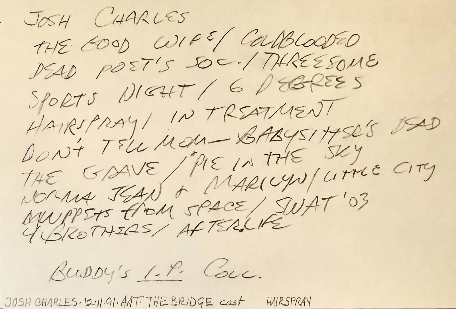 Carol Channing — CAROL CHANNING Autograph Signed 4"x 6" INDEX CARD Skidoo Thumbelina HELLO, DOLLY, изображение 4