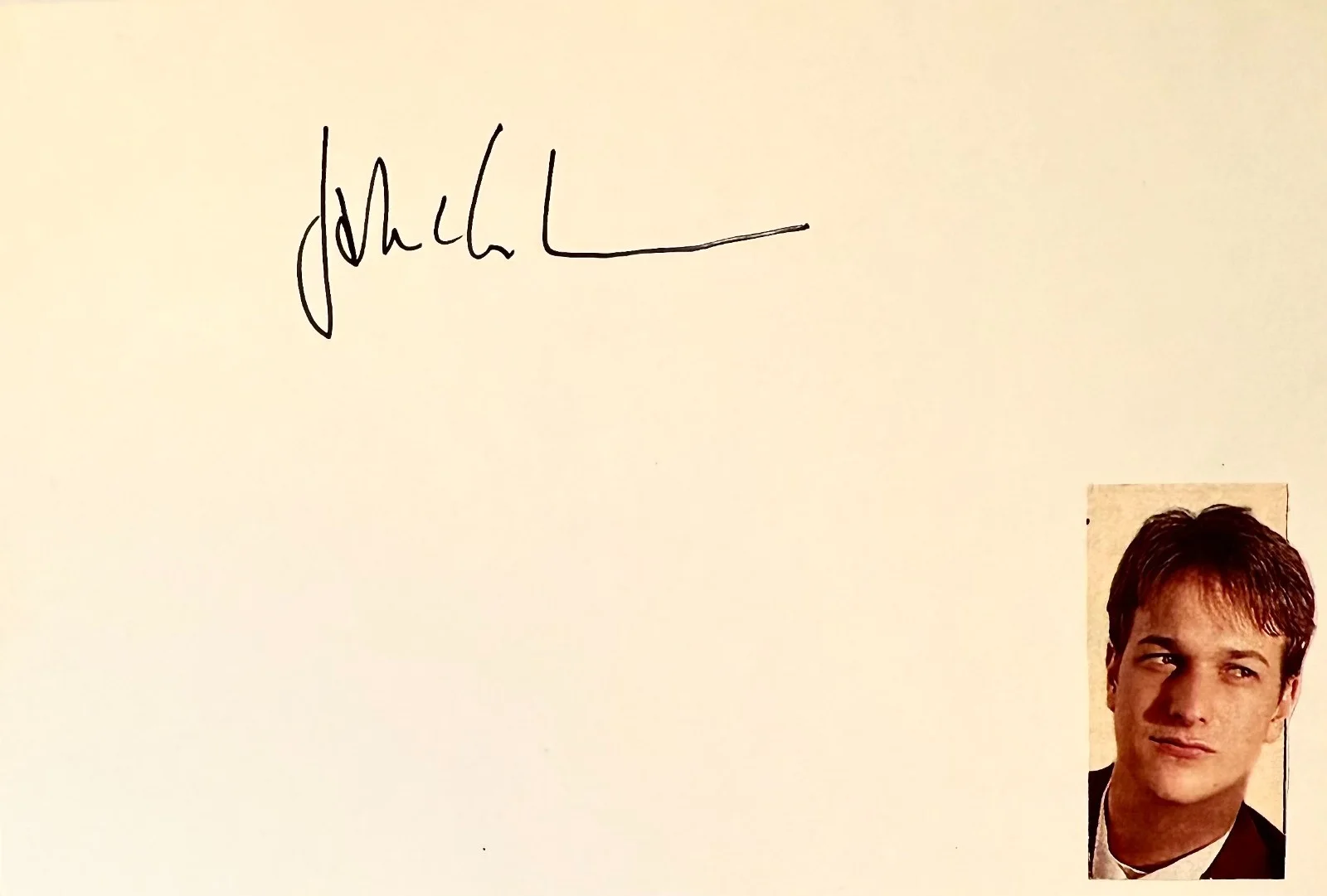 Josh Charles — JOSH CHARLES Autographed Signed 4"x 6" INDEX CARD Dead Poets Society THE VEIL, изображение 3