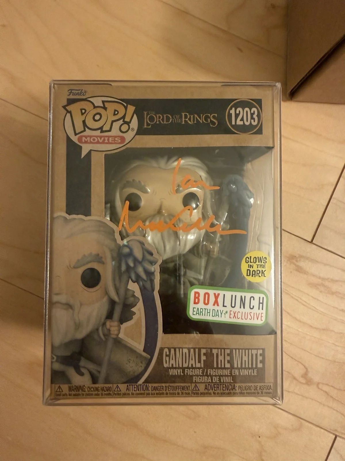 Ian McKellen — Ian McKellen Signed Gandalf Funko Lord of the Rings Authentic Autograph Beckett, изображение 2