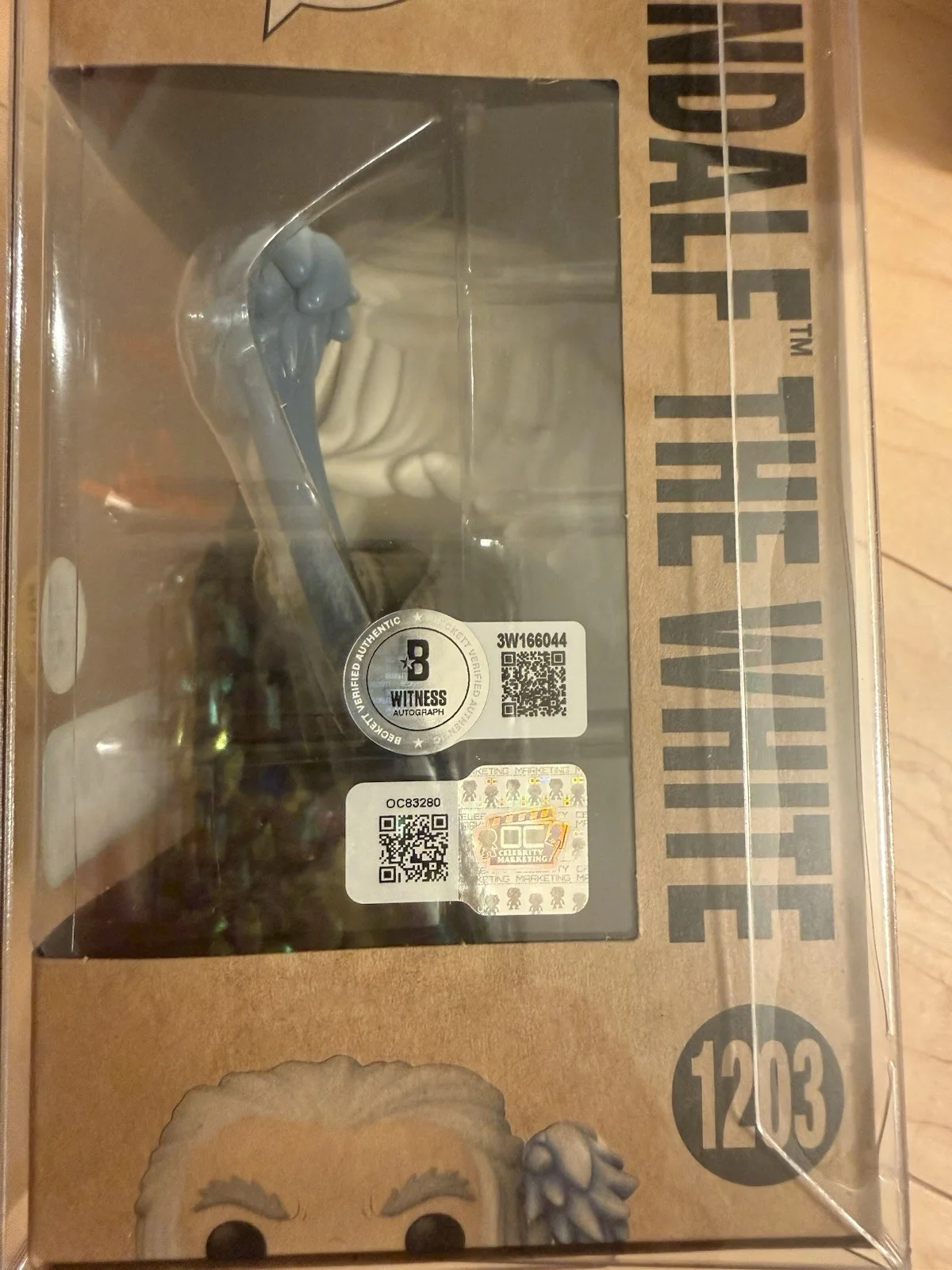 Ian McKellen — Ian McKellen Signed Gandalf Funko Lord of the Rings Authentic Autograph Beckett, изображение 4