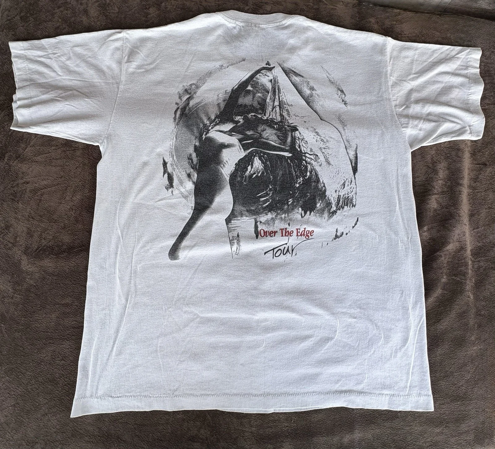 Vintage Hurricane 1988 Over The Edge T Shirt Autographed, image 4