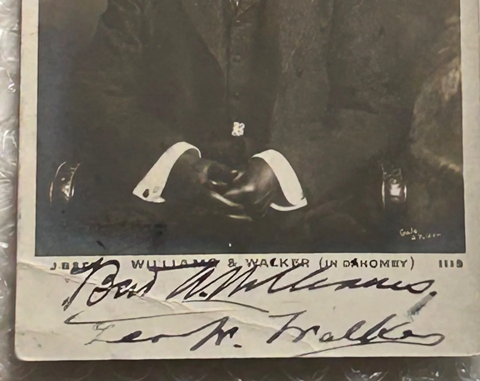 BERT WILLIAMS GEORGE WALKER—SIGNED PHOTO—WC FIELDS•EDDIE CANTOR•LEON ERROL•BRICE, image 3
