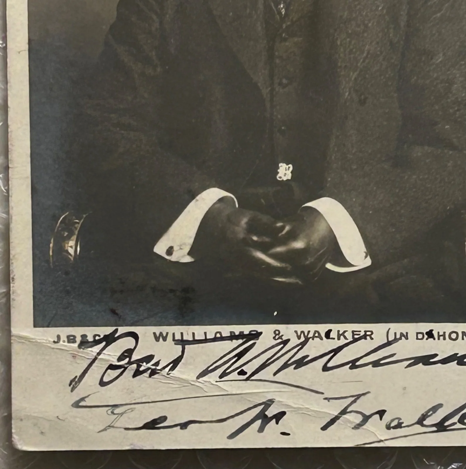 BERT WILLIAMS GEORGE WALKER—SIGNED PHOTO—WC FIELDS•EDDIE CANTOR•LEON ERROL•BRICE, image 4