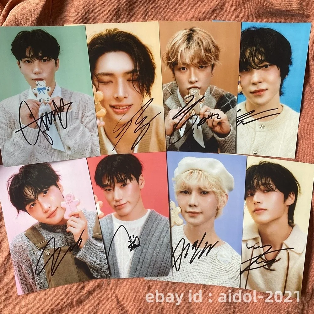 ATEEZ ateez Autographed Group Photo 5*7 K-POP Collection Gifts 2026A, изображение 2