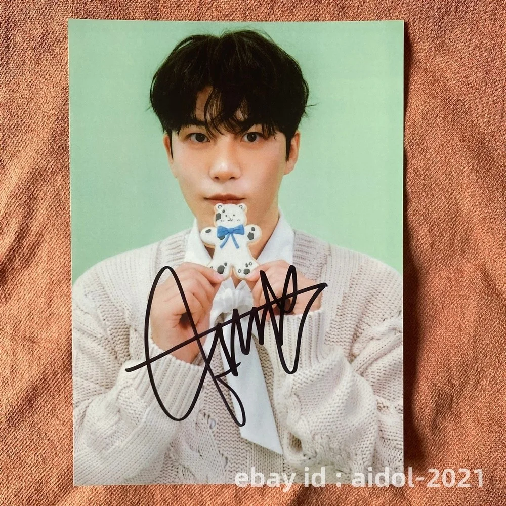 ATEEZ ateez Autographed Group Photo 5*7 K-POP Collection Gifts 2026A, изображение 3