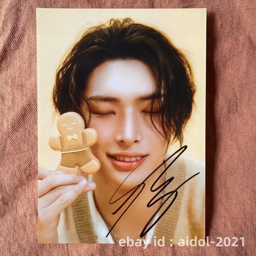 ATEEZ ateez Autographed Group Photo 5*7 K-POP Collection Gifts 2026A, изображение 5
