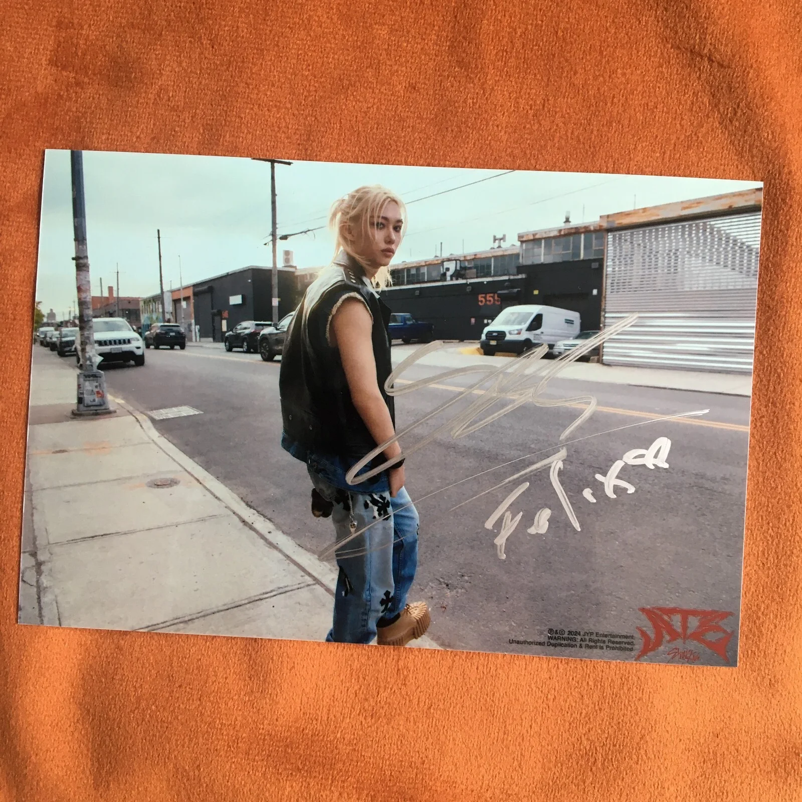 Stray Kids FELIX Felix Photo ATE Autographed Signed K-POP Collection 4*6 2024, изображение 4