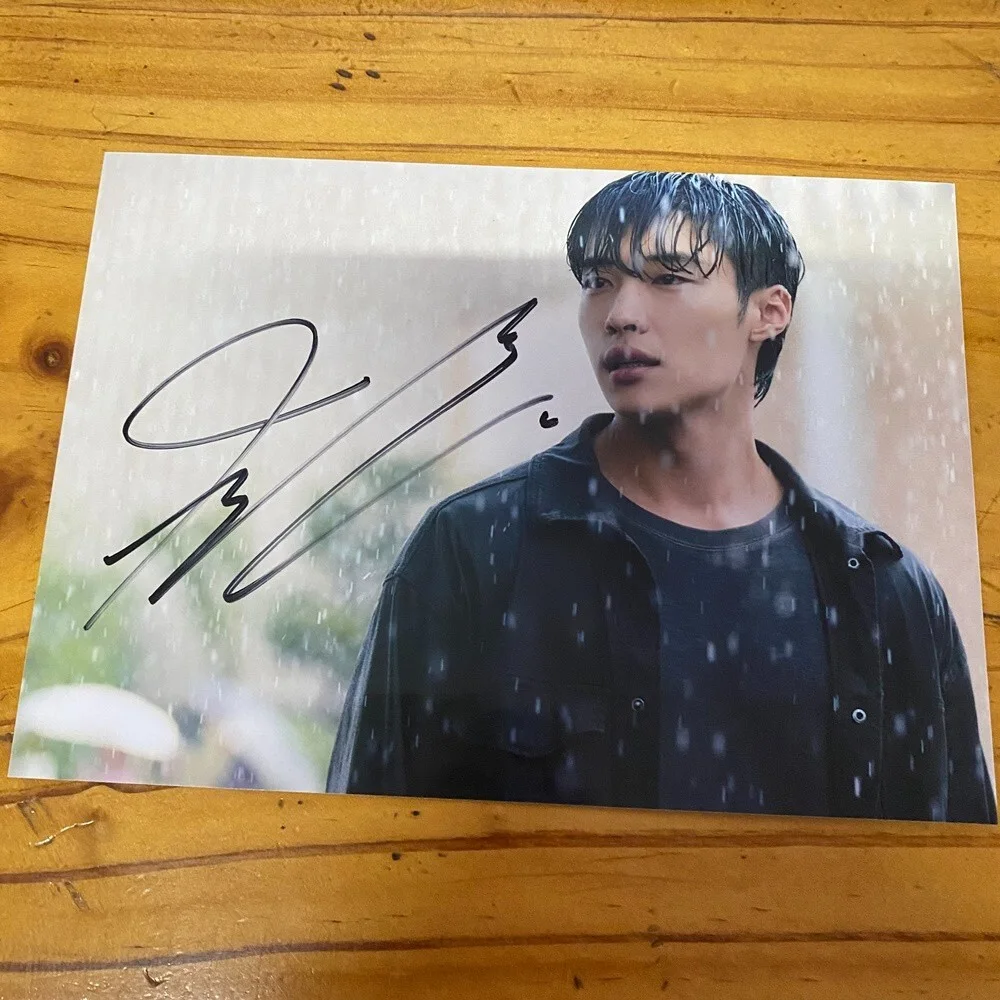 Mr.Plankton Woo Do-hwan Autographed Signed Photo Autographs 5*7 K-POP 2024A, изображение 3