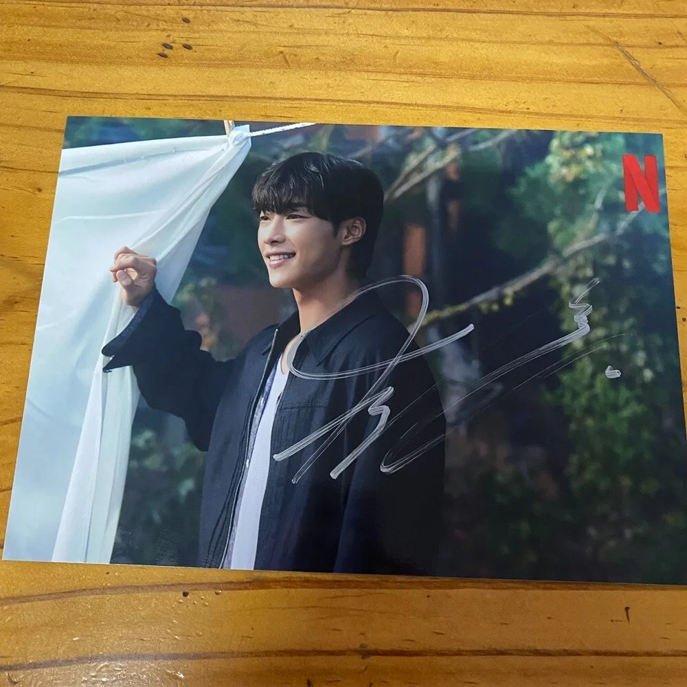 Mr.Plankton Woo Do-hwan Autographed Signed Photo Autographs 5*7 K-POP 2024A, изображение 5