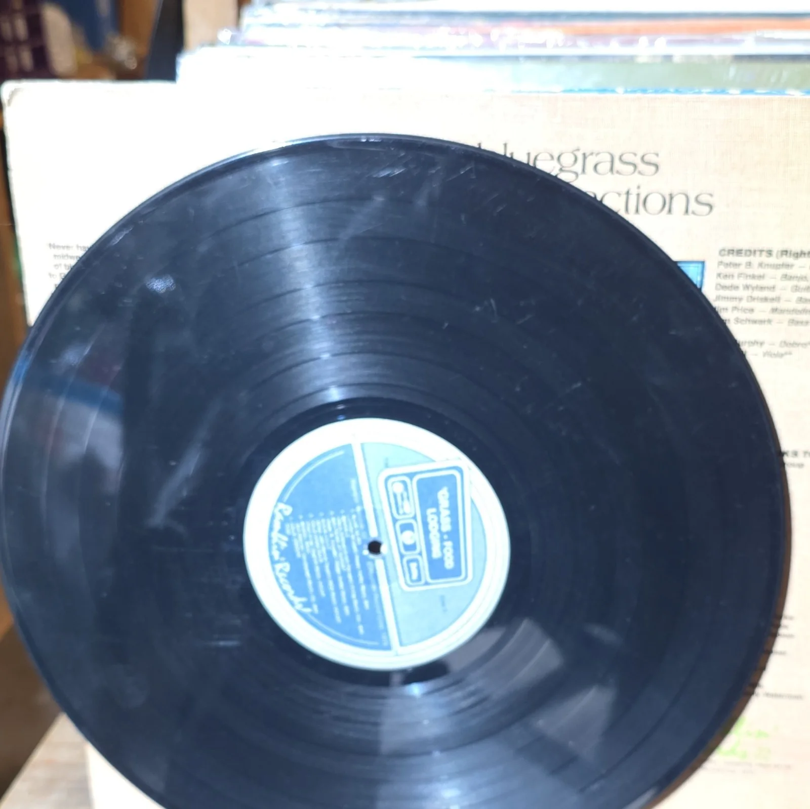 Grass Food Lodging High Class Bluegrass Signed Original Vinyl Record, image 4