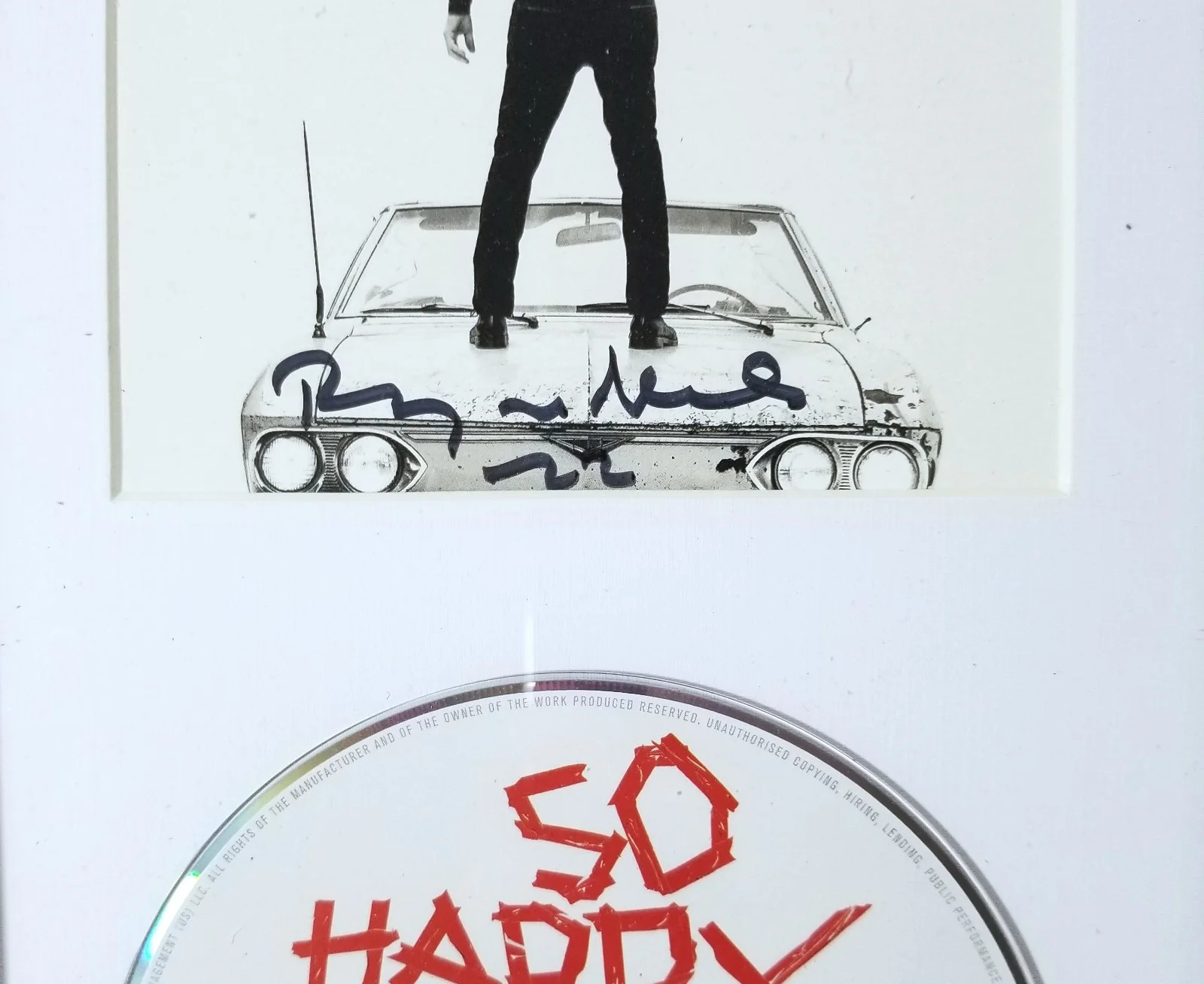Bryan Adams REAL hand SIGNED So Happy It Hurts CD Framed Display COA Autographed, image 2