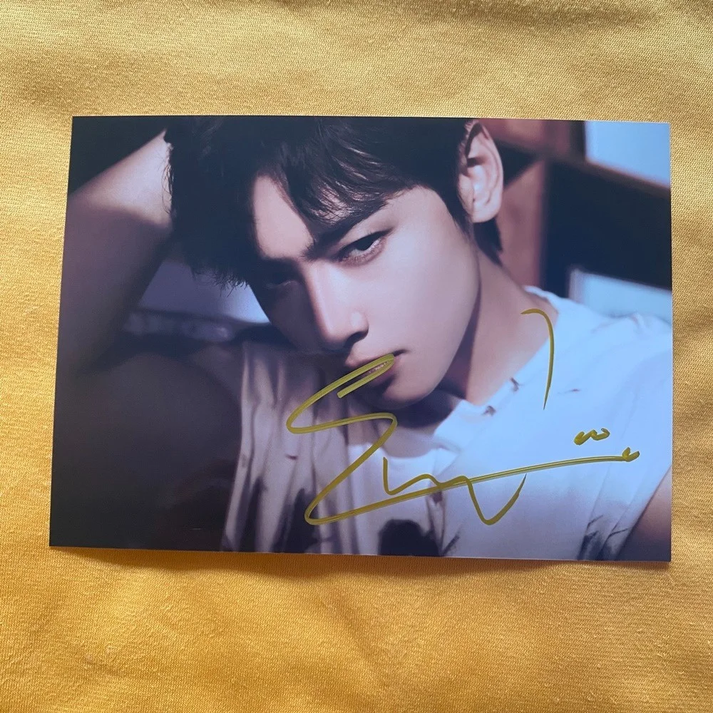 ASTRO Cha EunWoo Autographed Photo ELSE 5*7 Autographs K-POP Collectibles 202601, image 4