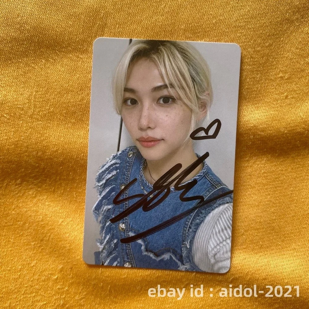 Stray Kids FELIX Felix Photo Card from ATE ALBUM Autographed Signed K-POP 2025, изображение 4