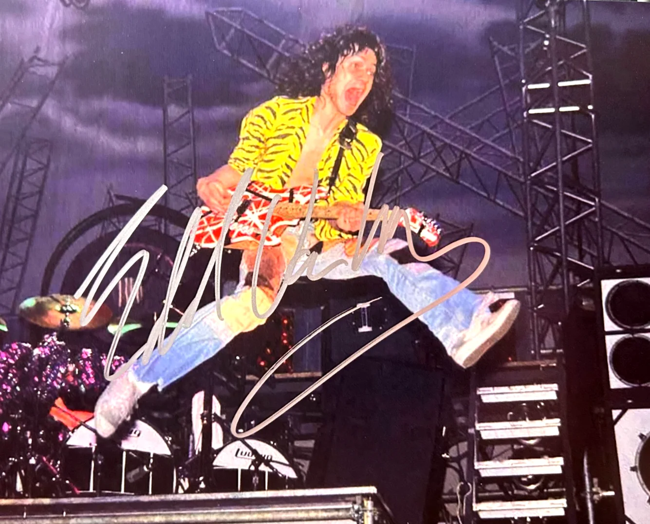 EDDIE VAN HALEN Signed 8x10" Authentic Original Autographs GENUINE w/COA, image 5