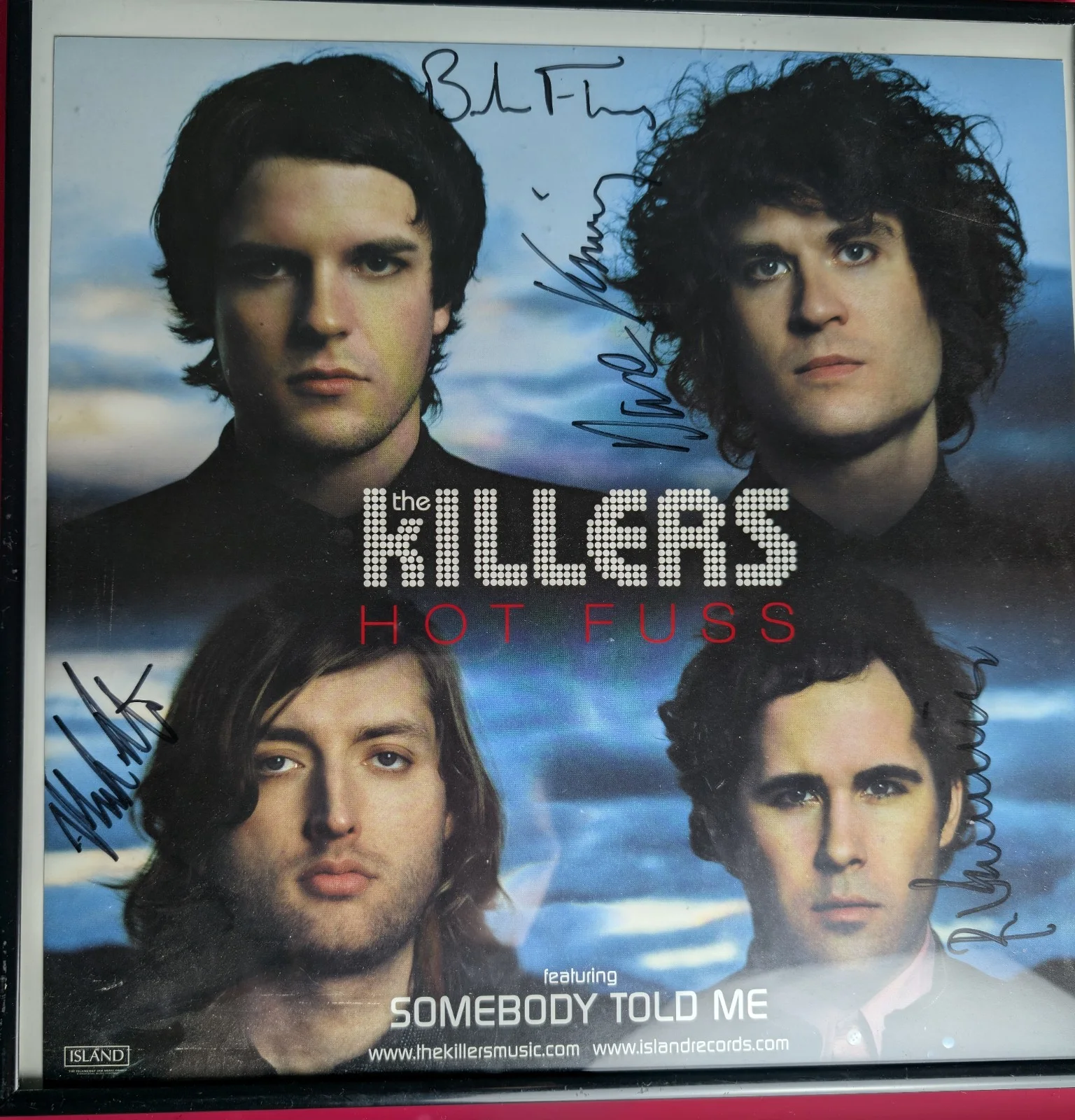 Rare 2004 THE KILLERS Memorabilia Lot Autographed Handwritten Set List & More!, image 2