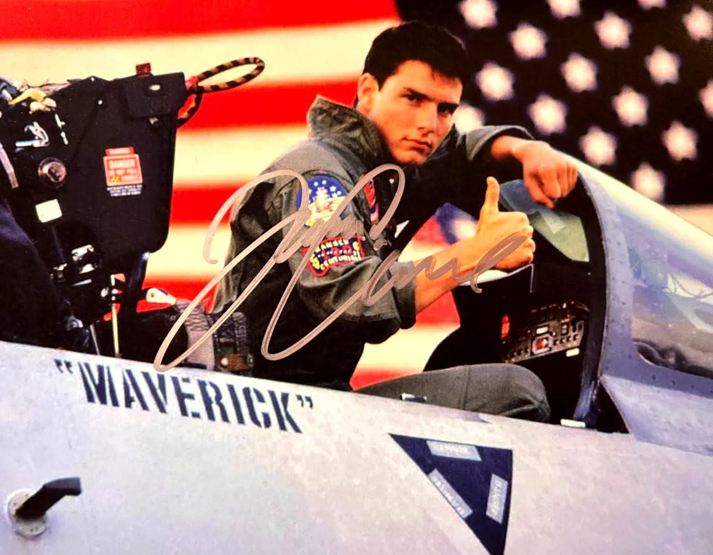 TOM CRUISE — TOM CRUISE Signed: TOP GUN 8x10" Authentic Original Autograph GENUINE w/COA, изображение 3