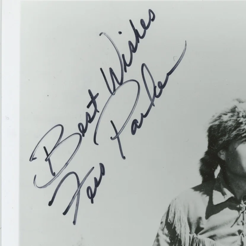 Fess Parker Davy Crockett Autographed Signed 8x10 Photo AMCo COA, изображение 2