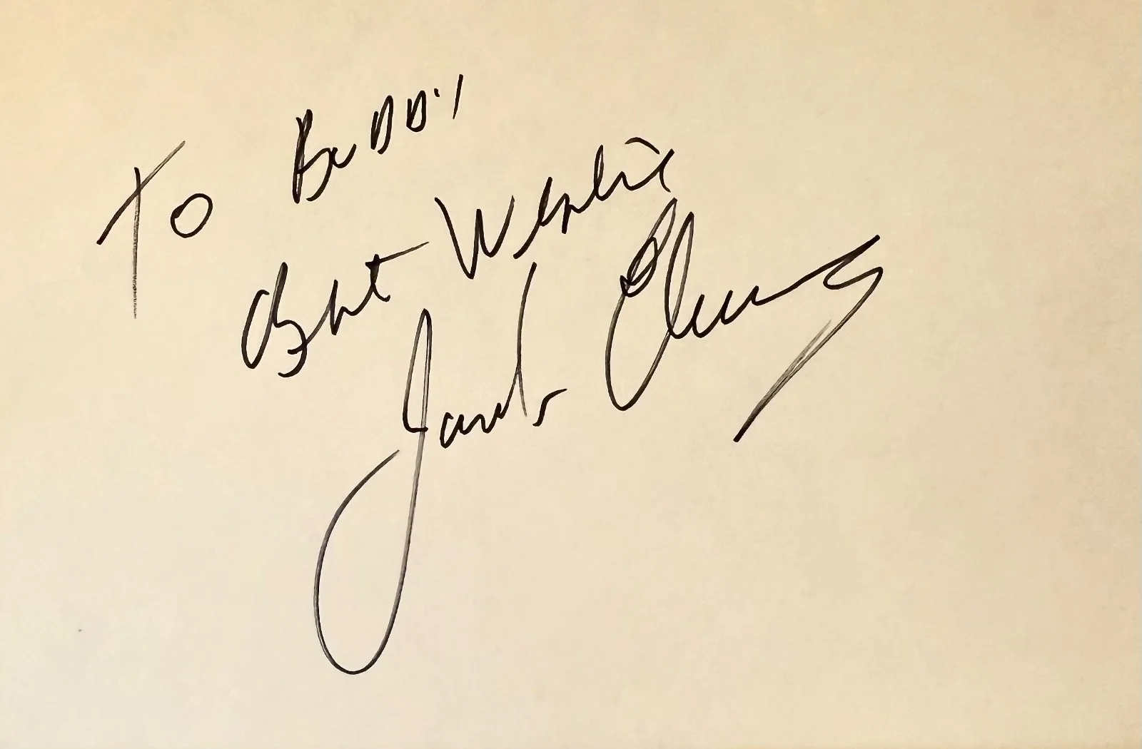 Jordan Charney — JORDAN CHARNEY Signed Autographed 4x6 INDEX CARD FRANCES Network GHOSTBUSTERS, image 3